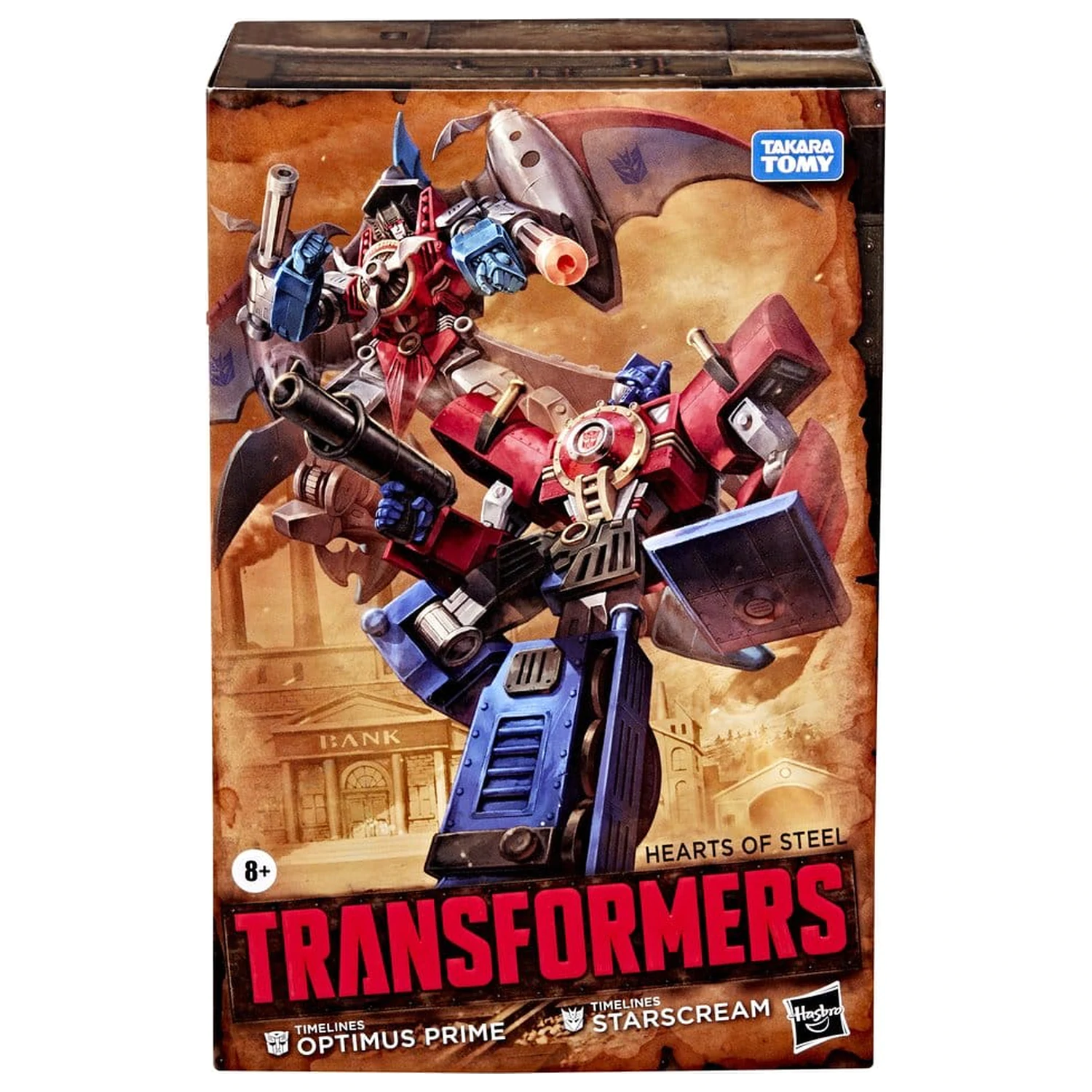 Transformers Timelines Hearts of Steel Comic Edition Akcijske figure Optimus Prime & Starscream 14 cm fotografija proizvoda