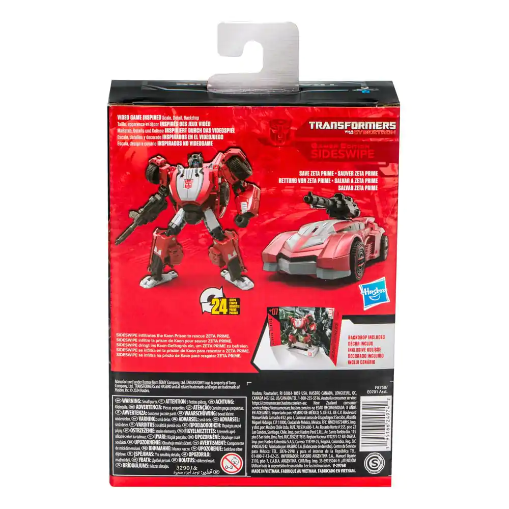Transformers: War for Cybertron Studio Series Deluxe klasa Akcijska figura Gamer Edition Sideswipe 11 cm fotografija proizvoda
