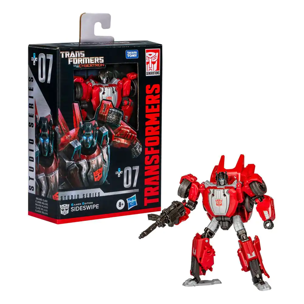 Transformers: War for Cybertron Studio Series Deluxe klasa Akcijska figura Gamer Edition Sideswipe 11 cm fotografija proizvoda