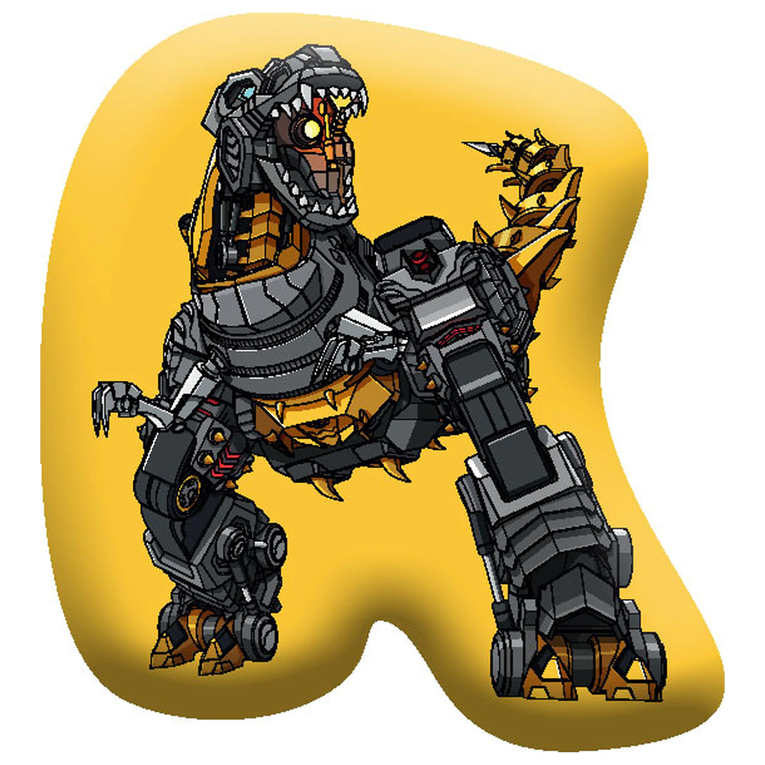 Transformers žuti oblikovani jastuk fotografija proizvoda