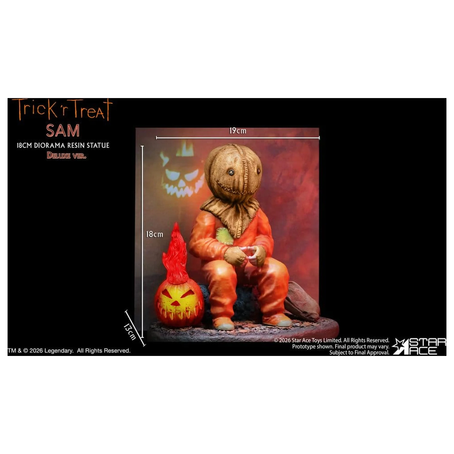 Trick R Treat Diorama kip od smole Sam DX 18 cm fotografija proizvoda