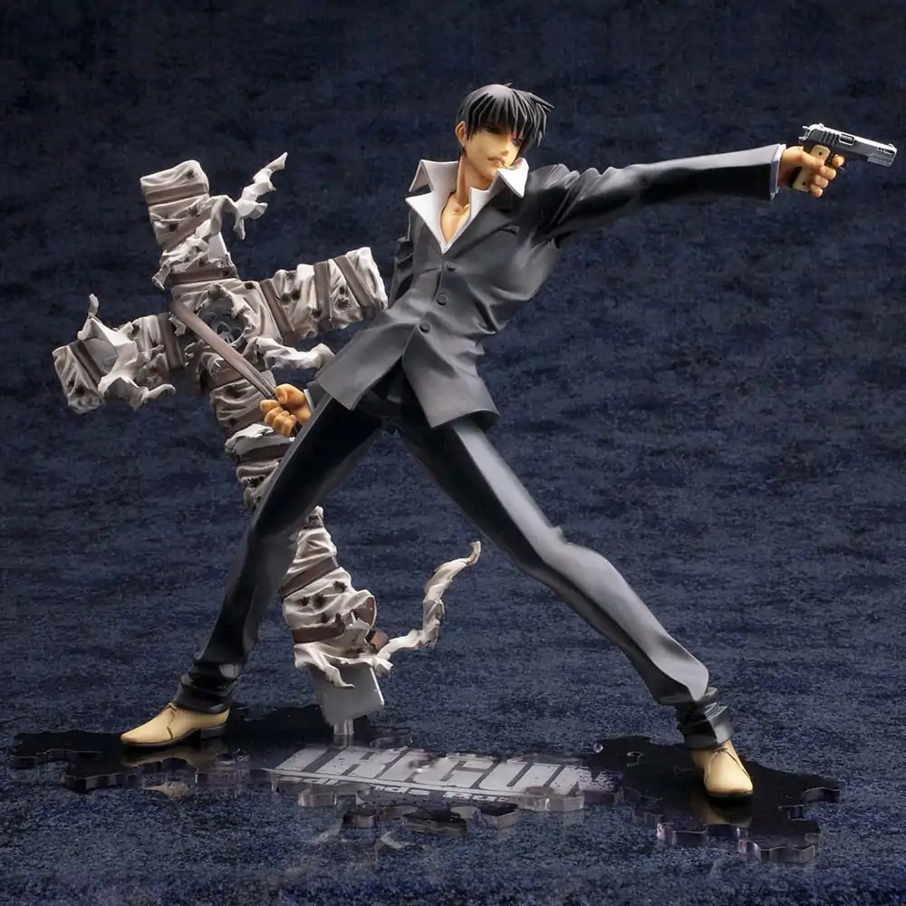 Trigun Badlands Rumble ARTFX J Kip 1/8 Nicholas D. Wolfwood Renewal Package Verzija 20 cm fotografija proizvoda