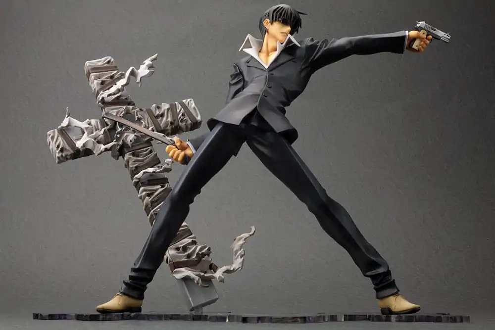 Trigun Badlands Rumble ARTFX J Kip 1/8 Nicholas D. Wolfwood Renewal Package Verzija 20 cm fotografija proizvoda