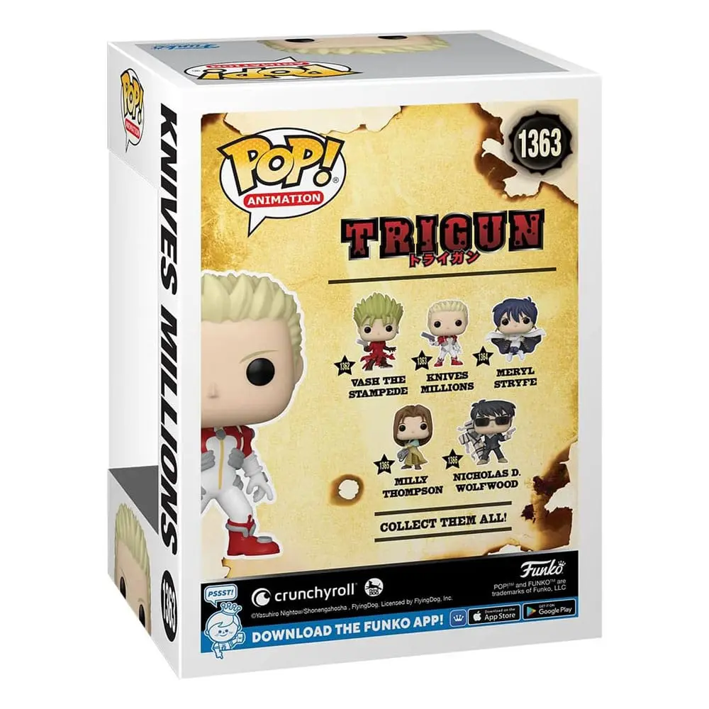 Trigun POP! Television Vinyl Figura Knives 9 cm fotografija proizvoda