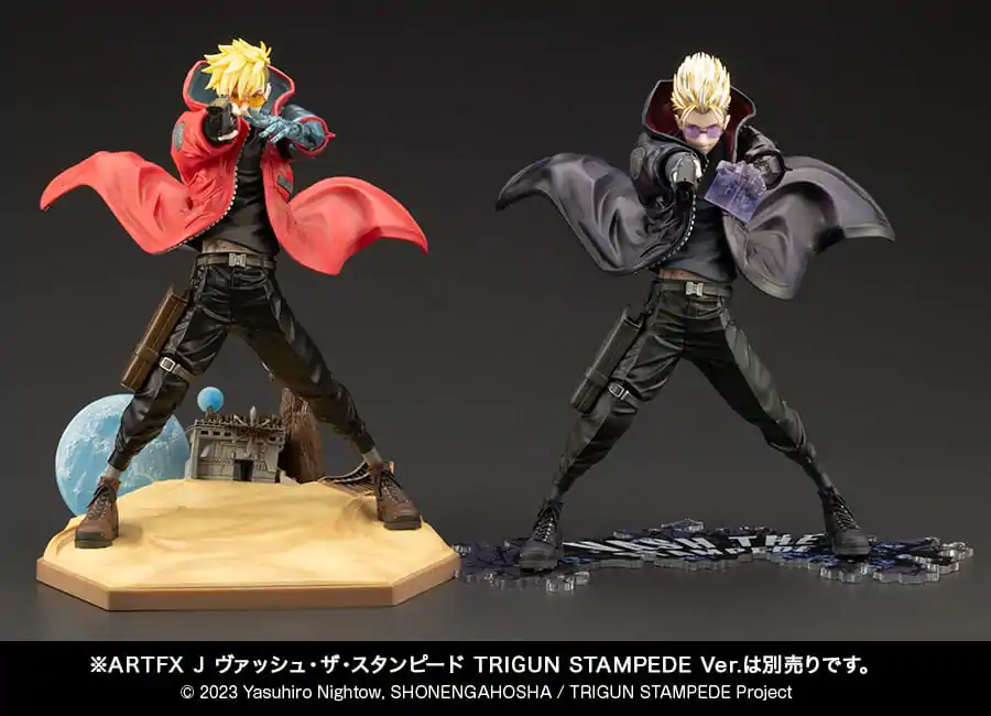 Trigun Stampede ARTFXJ kip 1/8 Vash the Stampede The Gunman in Black Ver. 22 cm fotografija proizvoda