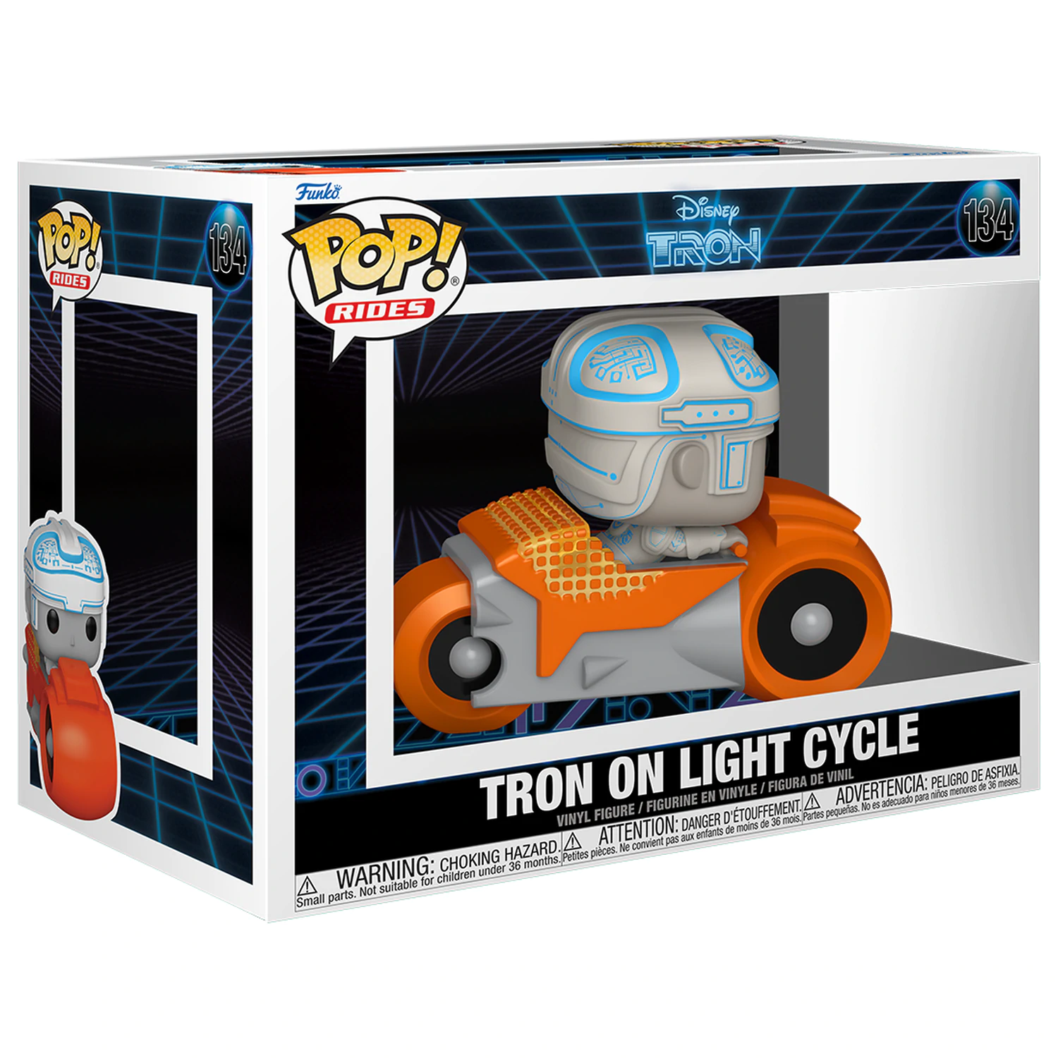 Tron(1982) Funko POP! Rides Deluxe Vinilna figura Tron s motociklom 9 cm fotografija proizvoda