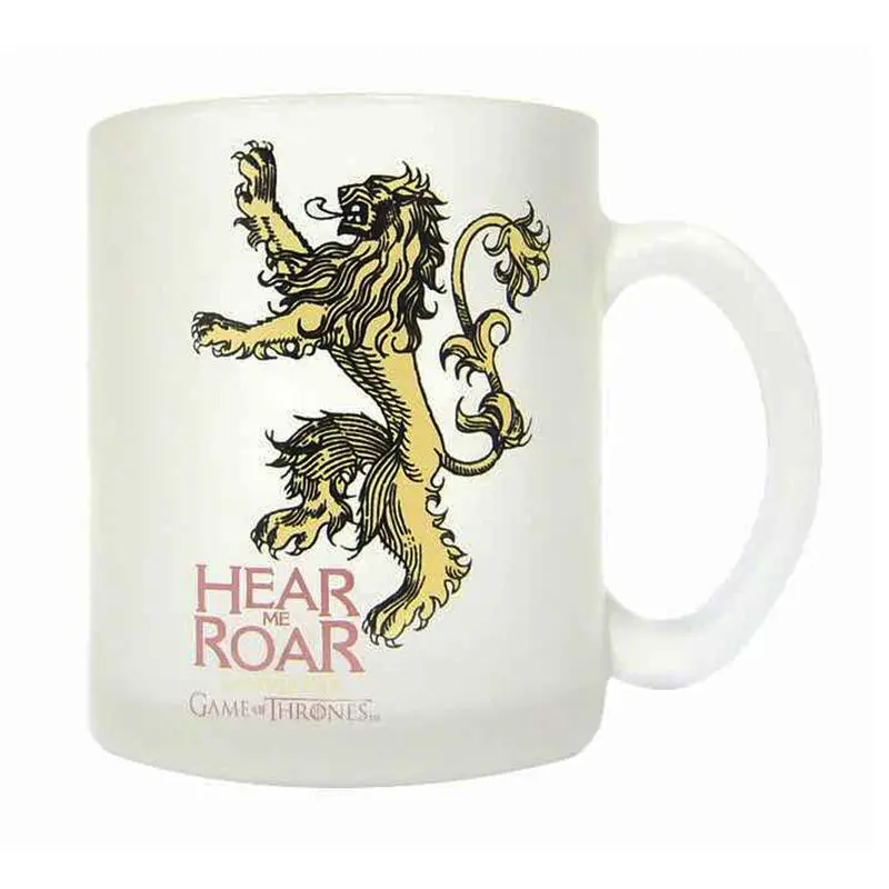 Game of Thrones Lannister prozirna staklena šalica fotografija proizvoda