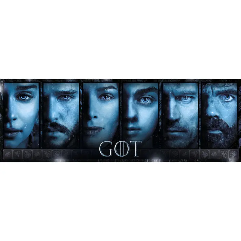 Game of Thrones Panorama Puzzle Lica (1000 dijelova) fotografija proizvoda