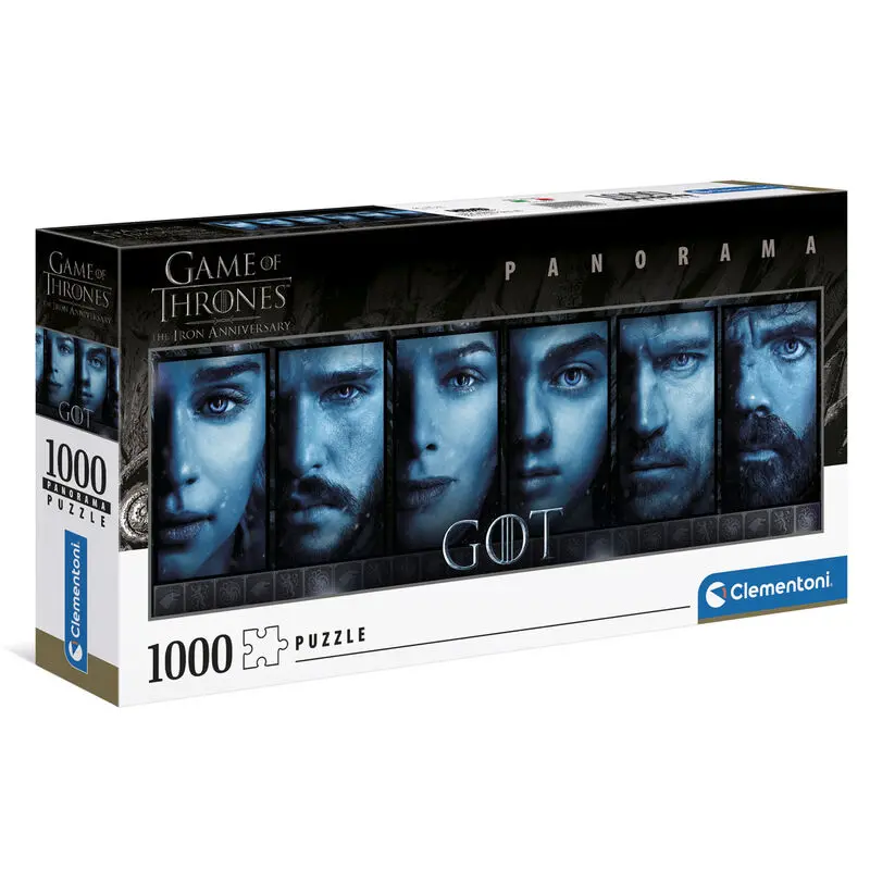 Game of Thrones Panorama Puzzle Lica (1000 dijelova) fotografija proizvoda