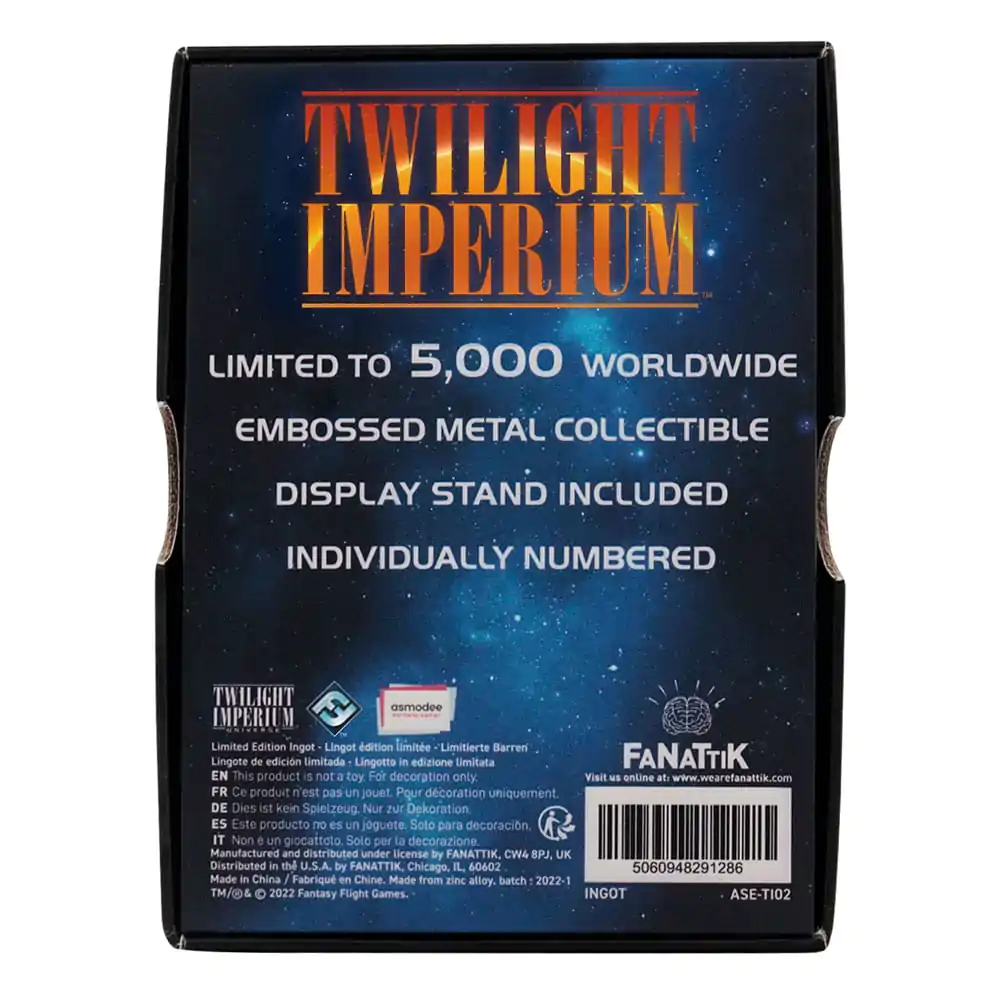 Twilight Imperium Ingot The Federation of Sol Limited Edition - poluga fotografija proizvoda