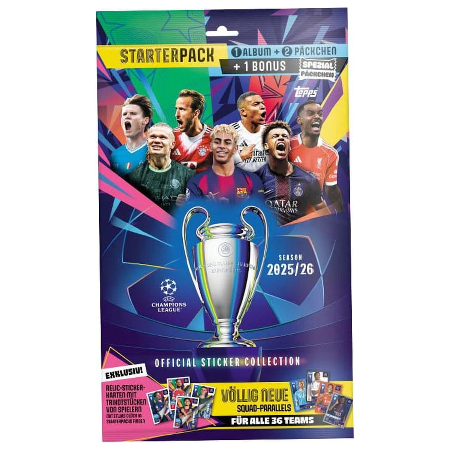 UEFA Champions League 2025/26 Kolekcija naljepnica Početni paket fotografija proizvoda