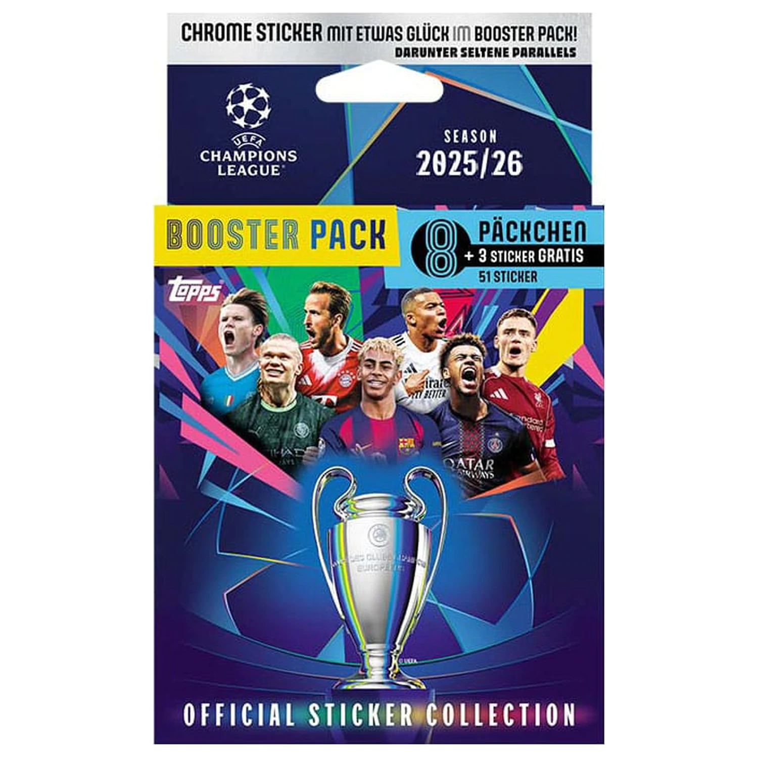 UEFA Champions League 2025/26 Kolekcija naljepnica Eco pakiranje fotografija proizvoda