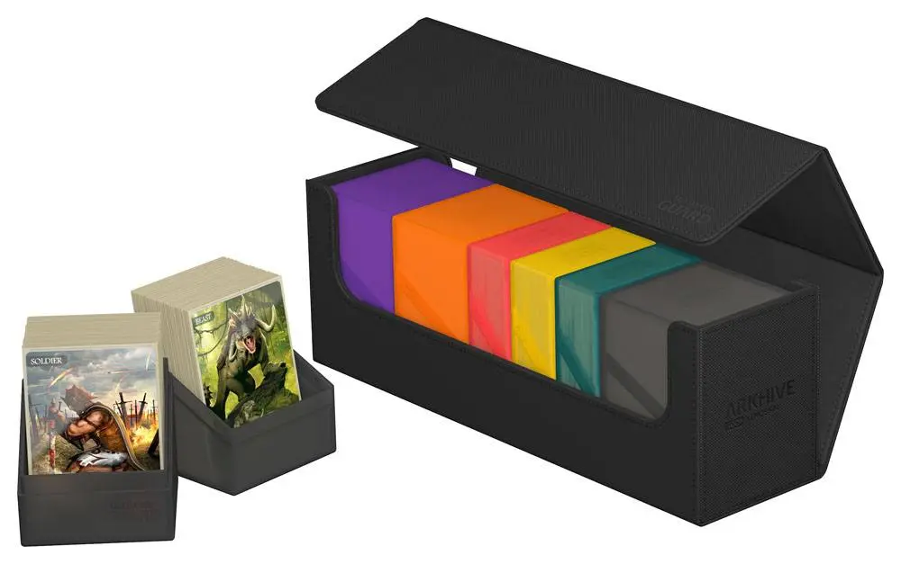Ultimate Guard Arkhive 400+ XenoSkin jednobojni crni spremnik za kartice fotografija proizvoda