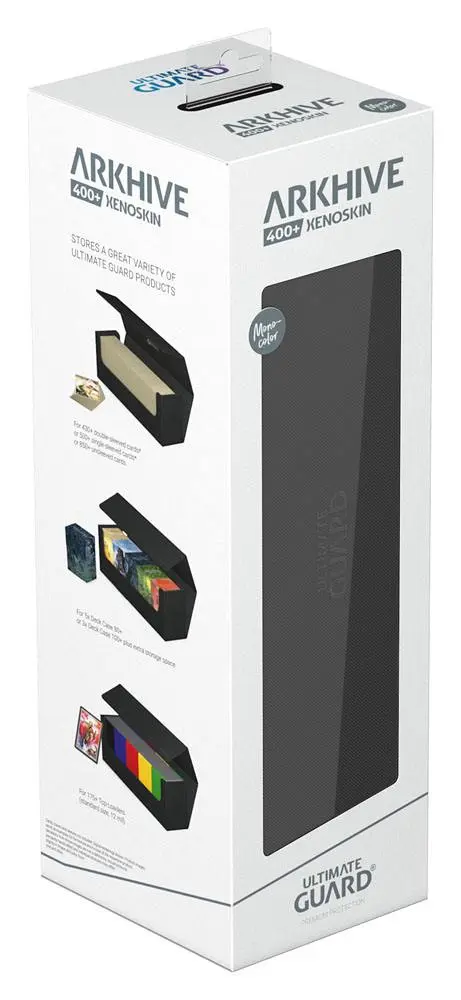Ultimate Guard Arkhive 400+ XenoSkin jednobojni crni spremnik za kartice fotografija proizvoda