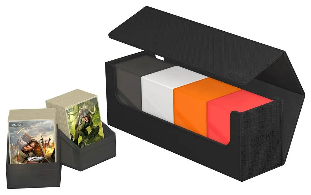 Ultimate Guard Arkhive 400+ XenoSkin jednobojni crni spremnik za kartice fotografija proizvoda
