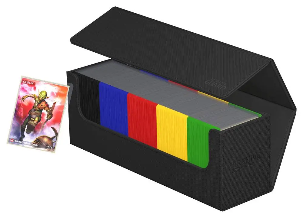 Ultimate Guard Arkhive 400+ XenoSkin jednobojni crni spremnik za kartice fotografija proizvoda