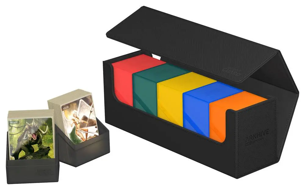 Ultimate Guard Arkhive 400+ XenoSkin jednobojni crni spremnik za kartice fotografija proizvoda