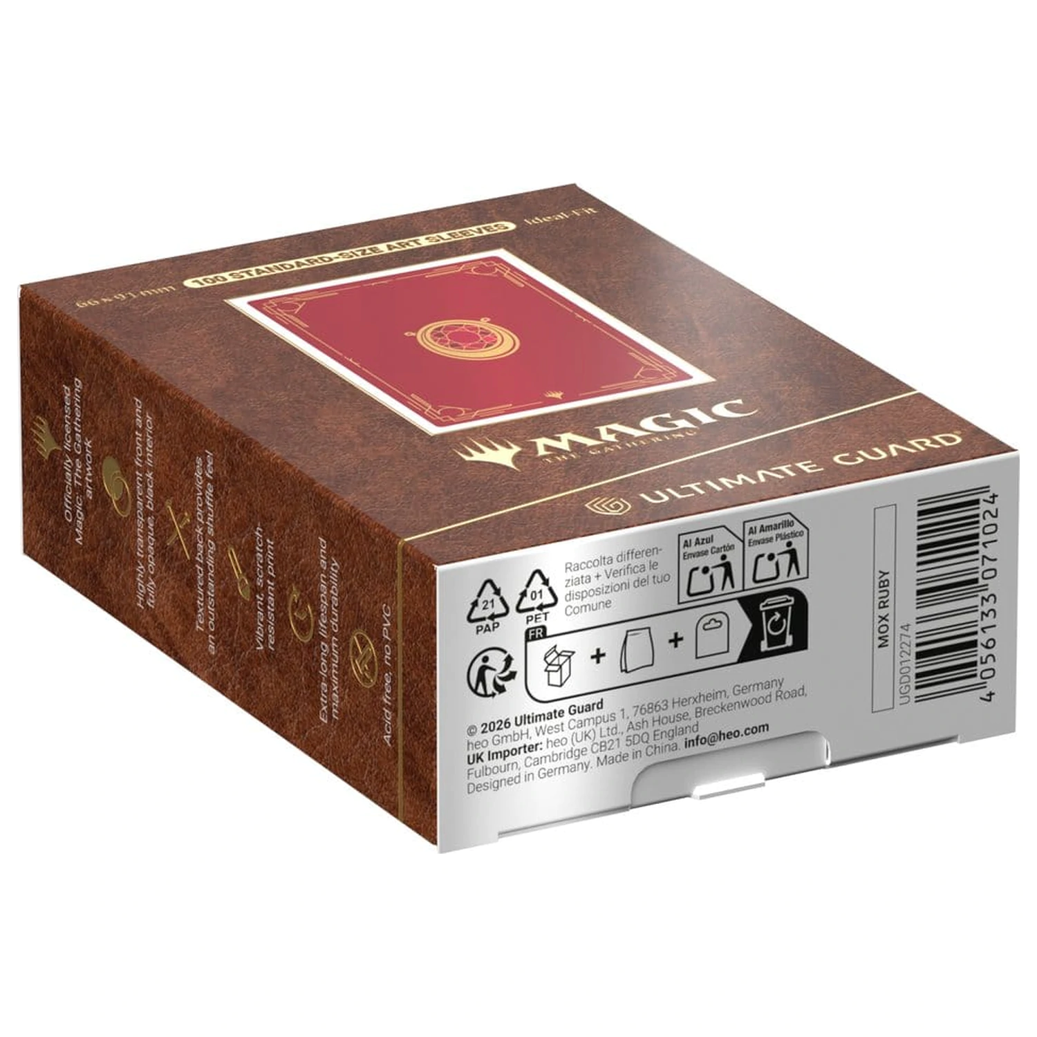 Ultimate Guard Art Sleeves Magic: The Gathering "Mox Collection" - Ruby fotografija proizvoda