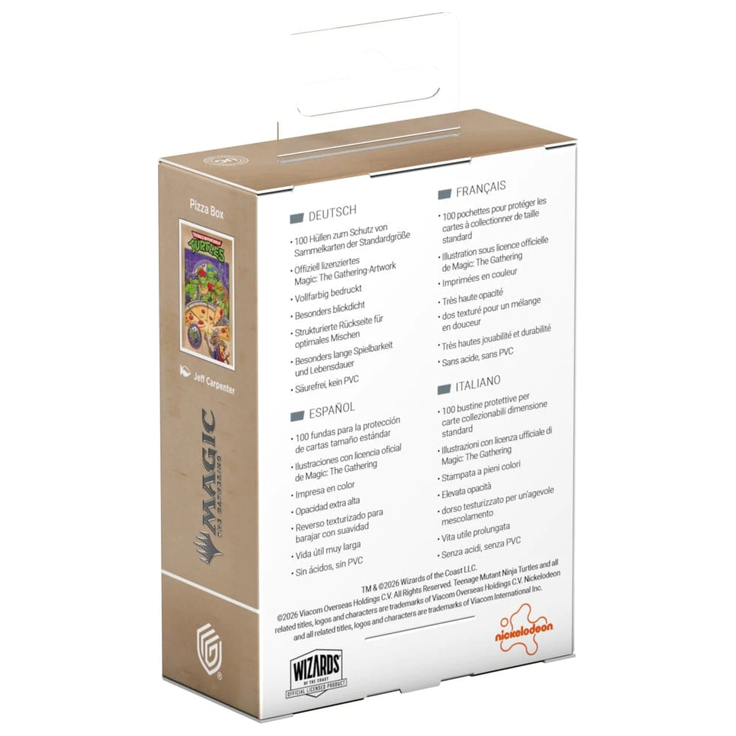 Ultimate Guard Art Sleeves Magic: The Gathering | Teenage Mutant Ninja Turtles - Pizza Box paket omota za karte fotografija proizvoda