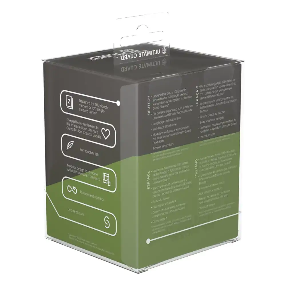 Ultimate Guard Boulder 100+ Druidic Secrets Arbor (maslinasto zelena) kutija za karte fotografija proizvoda