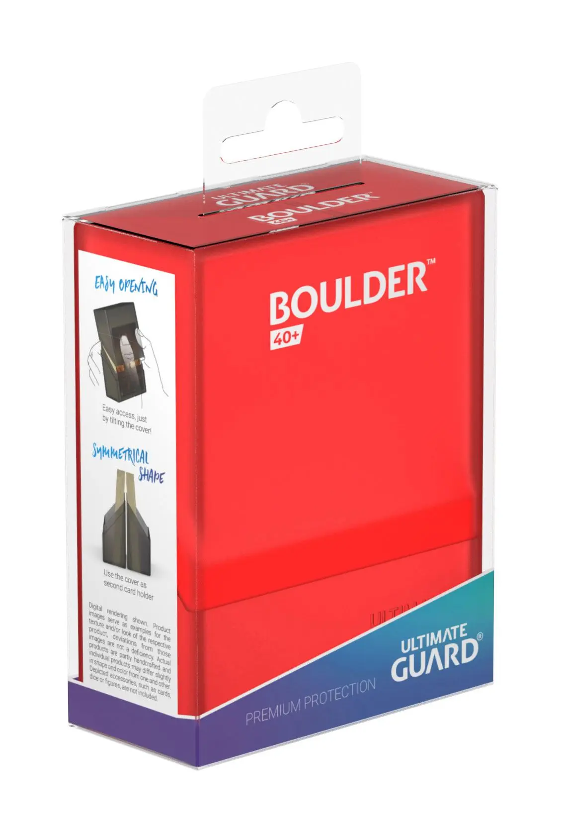 Ultimate Guard Boulder kutija za špil karata 40+ Standardne veličine Ruby fotografija proizvoda