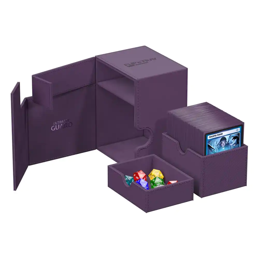 Ultimate Guard Flip`n`Tray 133+ XenoSkin Ljubičasta kutija za karte fotografija proizvoda