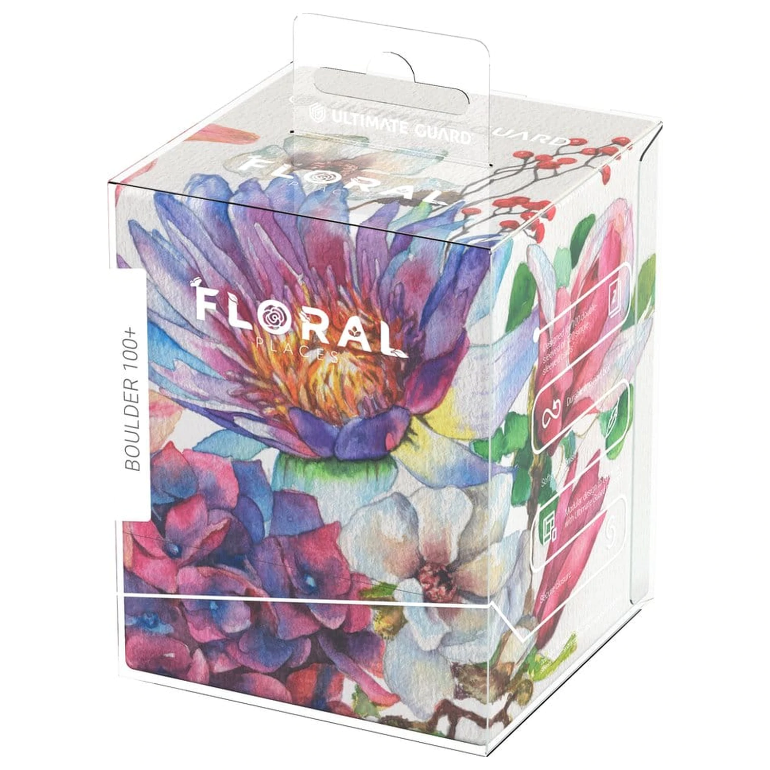 Ultimate Guard RTE Boulder 100+ Floral Places - Lotus Bloom kutija za špil fotografija proizvoda