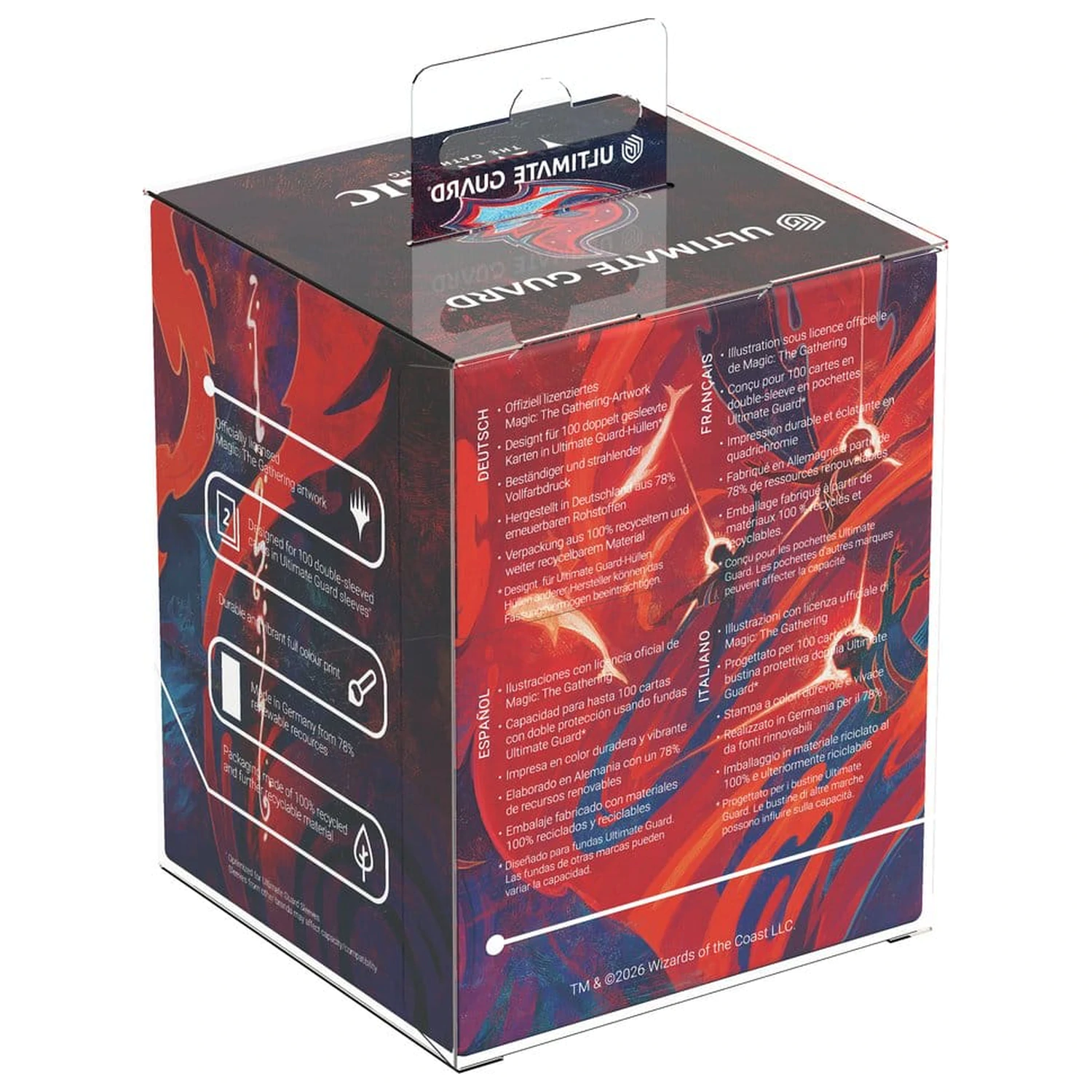 Ultimate Guard RTE Boulder 100+ Magic: The Gathering "Secrets of Strixhaven" - Prismari fotografija proizvoda