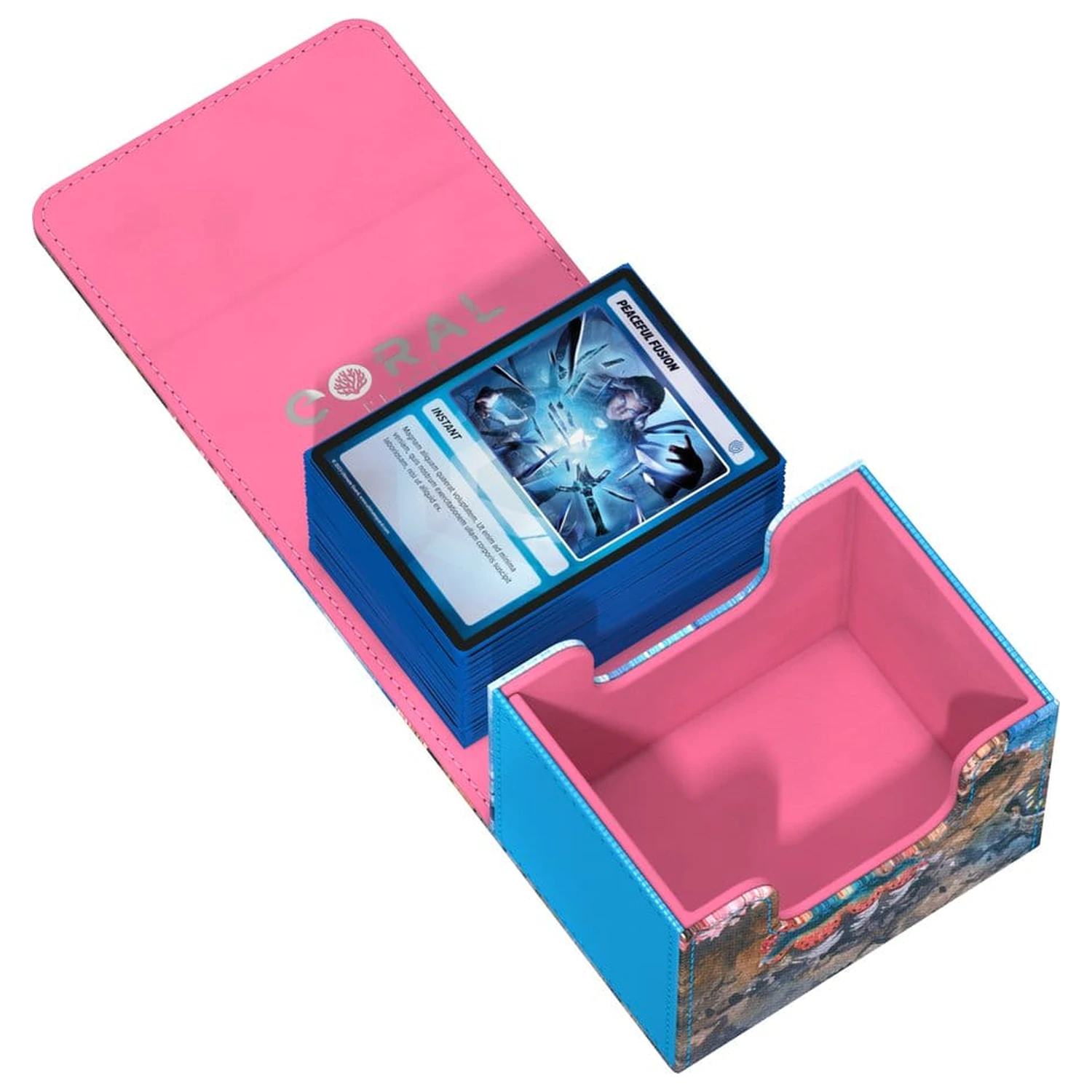 Ultimate Guard Sidewinder 100+ Xenoskin "Coral Places" - Seablue Hush fotografija proizvoda