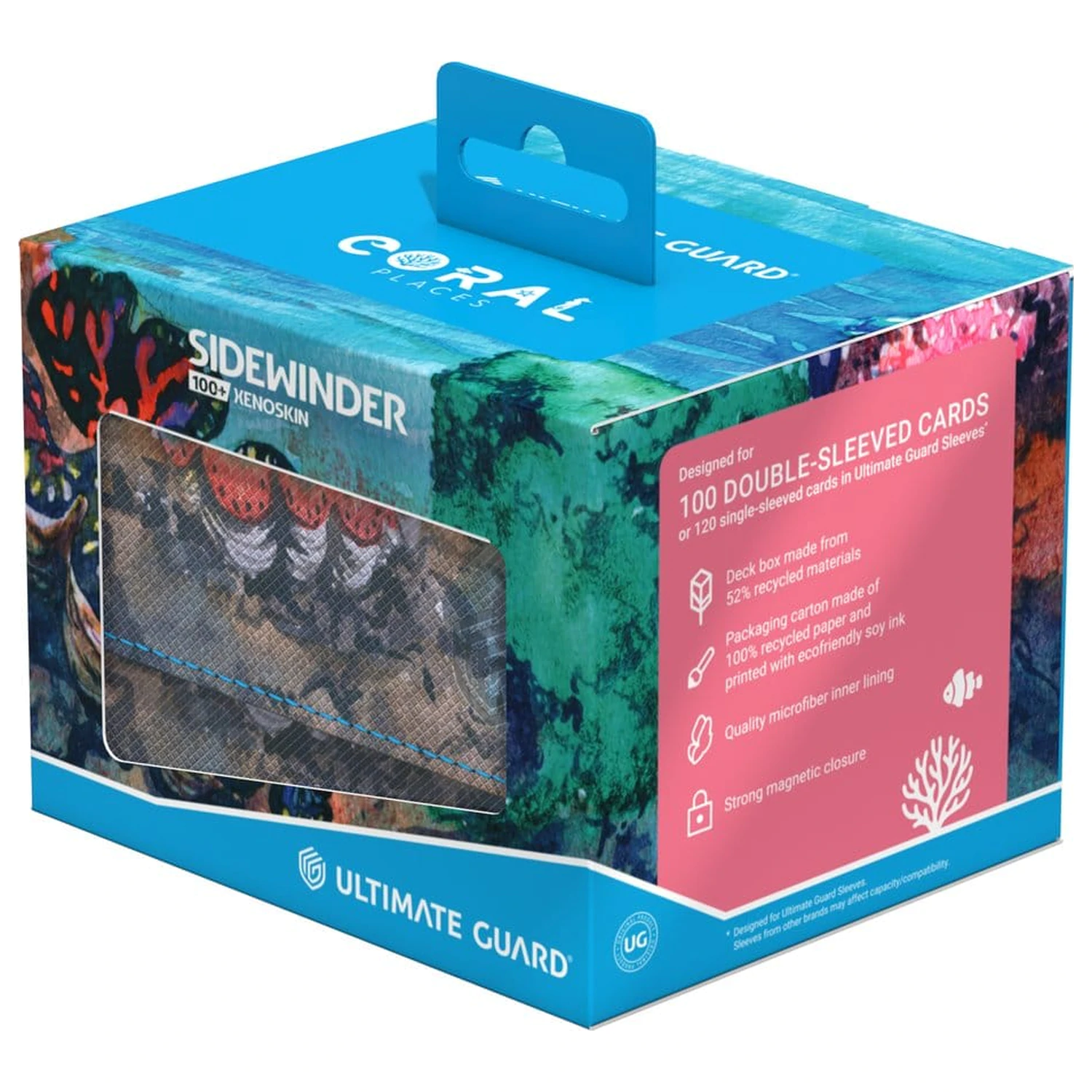 Ultimate Guard Sidewinder 100+ Xenoskin "Coral Places" - Seablue Hush fotografija proizvoda