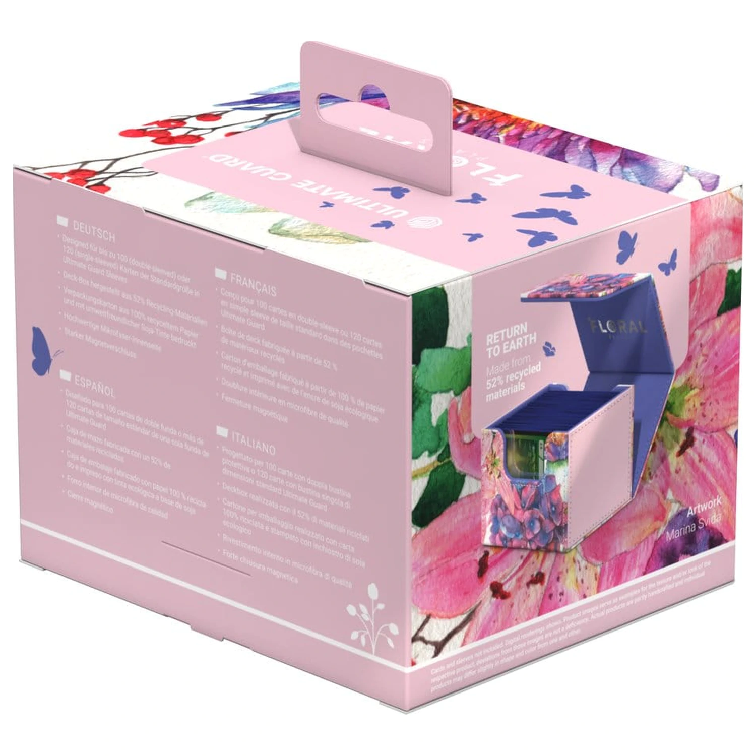 Ultimate Guard Sidewinder 100+ Xenoskin "Floral Places" - Lotus Bloom fotografija proizvoda