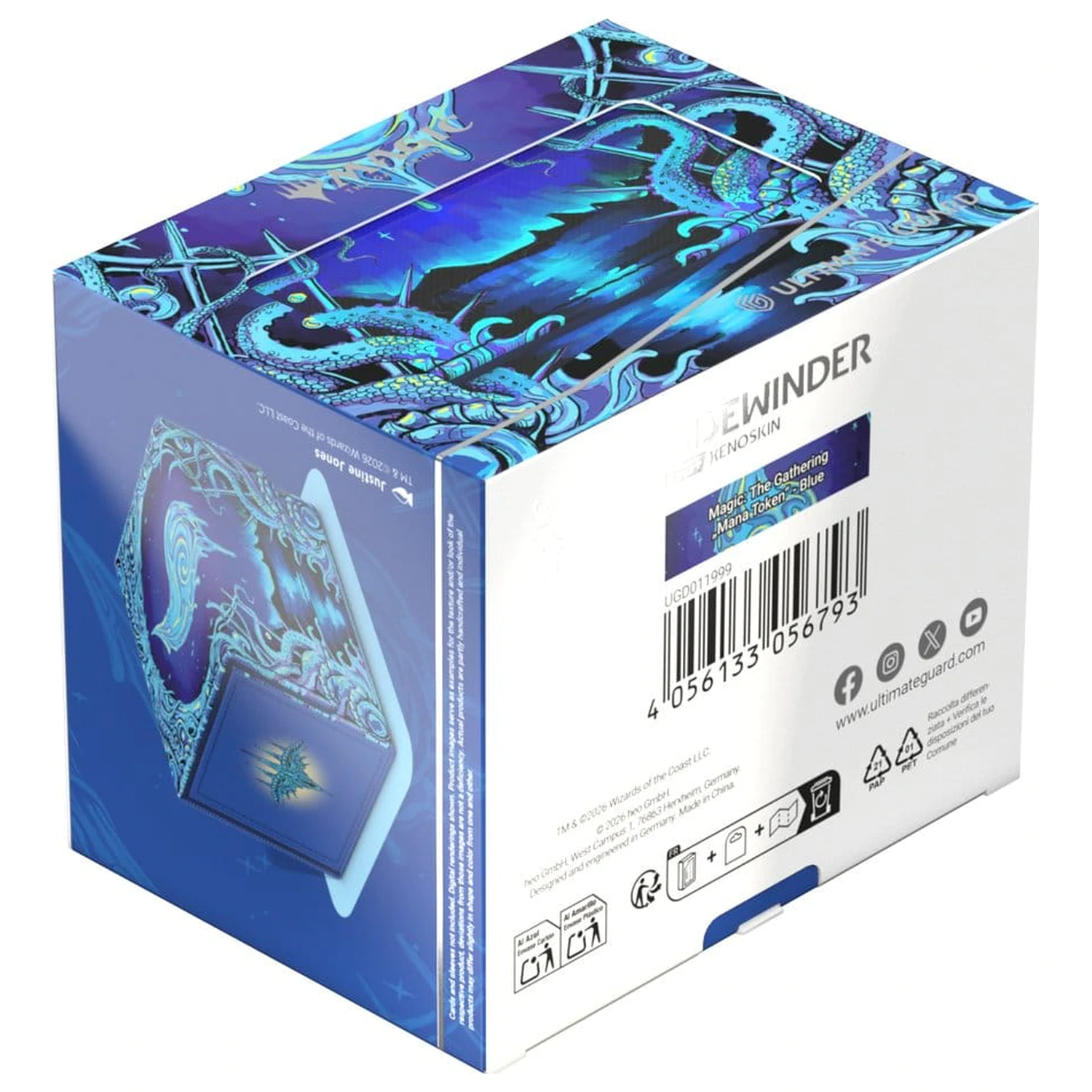 Ultimate Guard Sidewinder 100+ Xenoskin Magic: The Gathering "Mana Token" - Island fotografija proizvoda