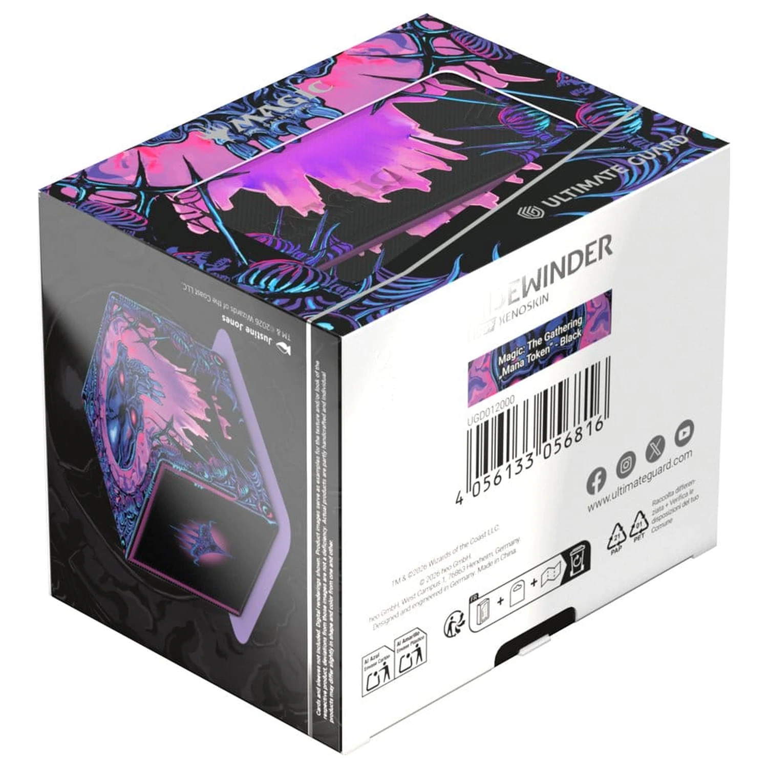 Ultimate Guard Sidewinder 100+ Xenoskin Magic: The Gathering "Mana Token" - Swamp fotografija proizvoda