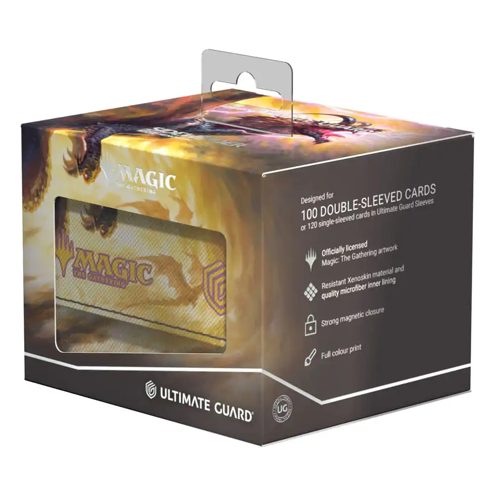 Ultimate Guard Sidewinder 100+ Xenoskin Magic: The Gathering "Tarkir: Dragonstorm" Ghostfire - Stormscale Scion - Kutija za karte za više od 100 karata fotografija proizvoda