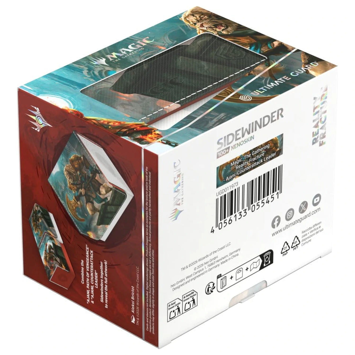 Ultimate Guard Sidewinder 100+ Xenoskin Magic: The Gathering "Reality Fracture" - Ajani, Counterattack Leader fotografija proizvoda