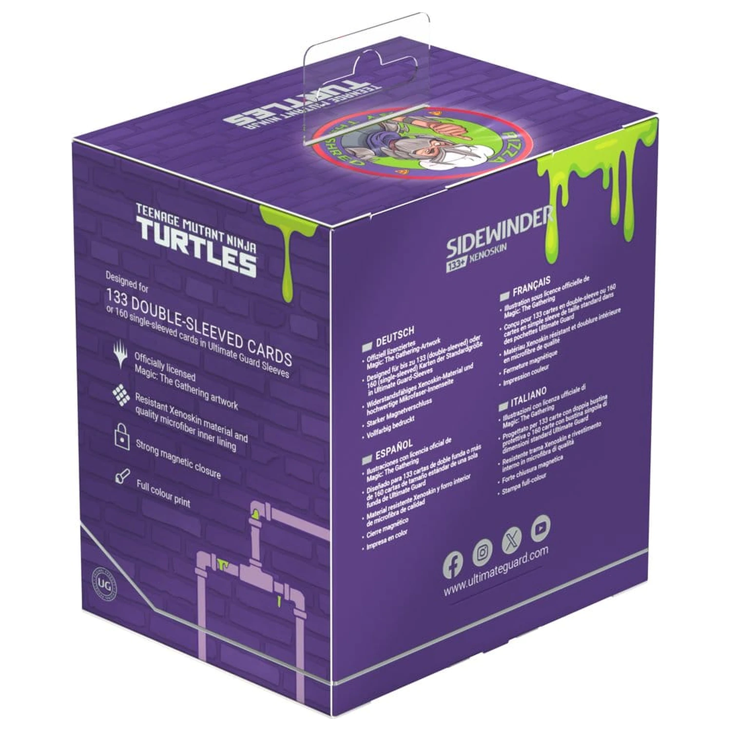 Ultimate Guard Sidewinder 133+ Xenoskin Magic: The Gathering | Teenage Mutant Ninja Turtles - Pizza box fotografija proizvoda