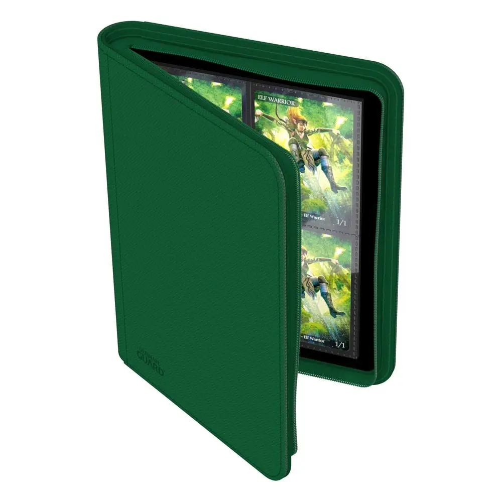 Ultimate Guard Zipfolio 160 - 8-džepni XenoSkin zeleni album s patentnim zatvaračem fotografija proizvoda
