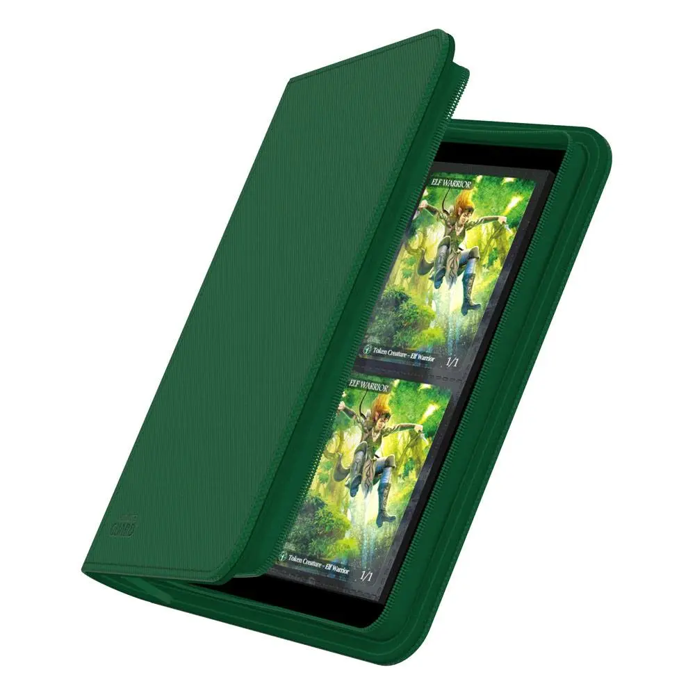 Ultimate Guard Zipfolio 160 - 8-džepni XenoSkin zeleni album s patentnim zatvaračem fotografija proizvoda