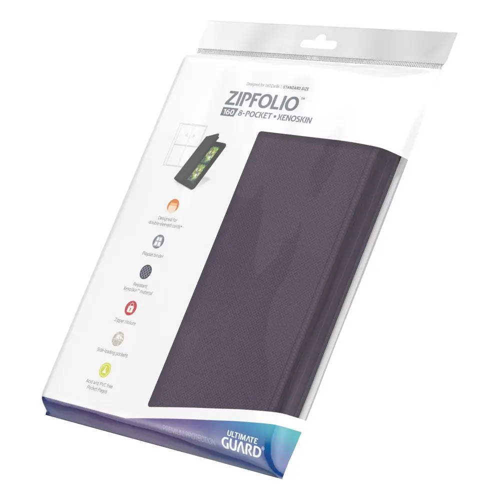 Ultimate Guard Zipfolio 160 - 8-džepni XenoSkin ljubičasti fotografija proizvoda