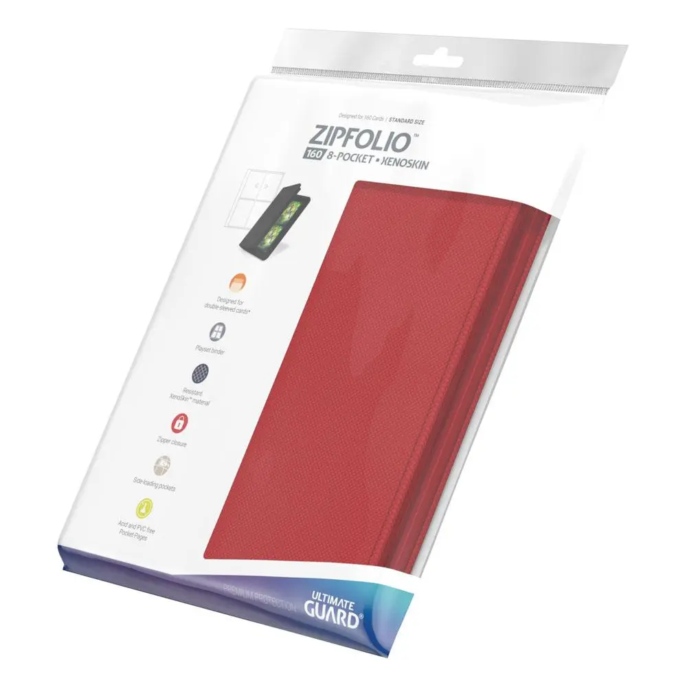 Ultimate Guard Zipfolio 160 - 8-džepni XenoSkin Crveni fotografija proizvoda