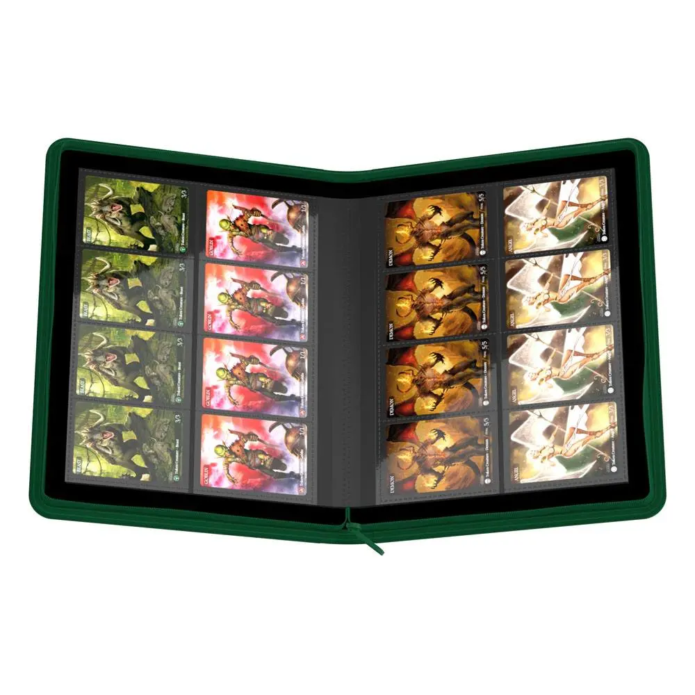 Ultimate Guard Zipfolio 320 - 16-džepni XenoSkin zeleni uvez fotografija proizvoda