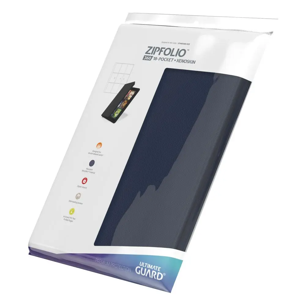 Ultimate Guard Zipfolio 360 - 18-džepni XenoSkin plavi fotografija proizvoda