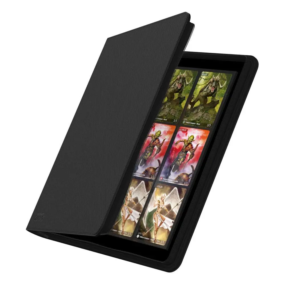 Ultimate Guard Zipfolio 480 - 24-džepni XenoSkin (Quadrow) - Crni fotografija proizvoda