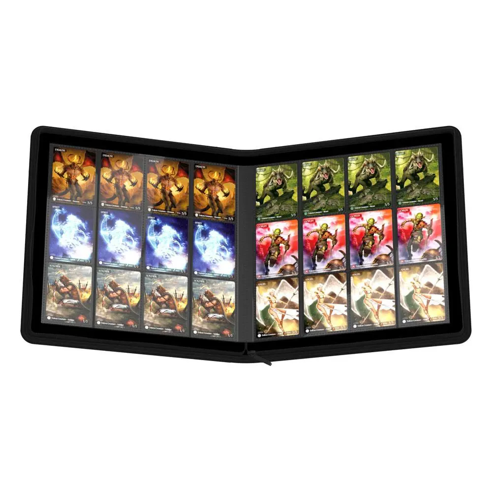 Ultimate Guard Zipfolio 480 - 24-džepni XenoSkin (Quadrow) - Crni fotografija proizvoda