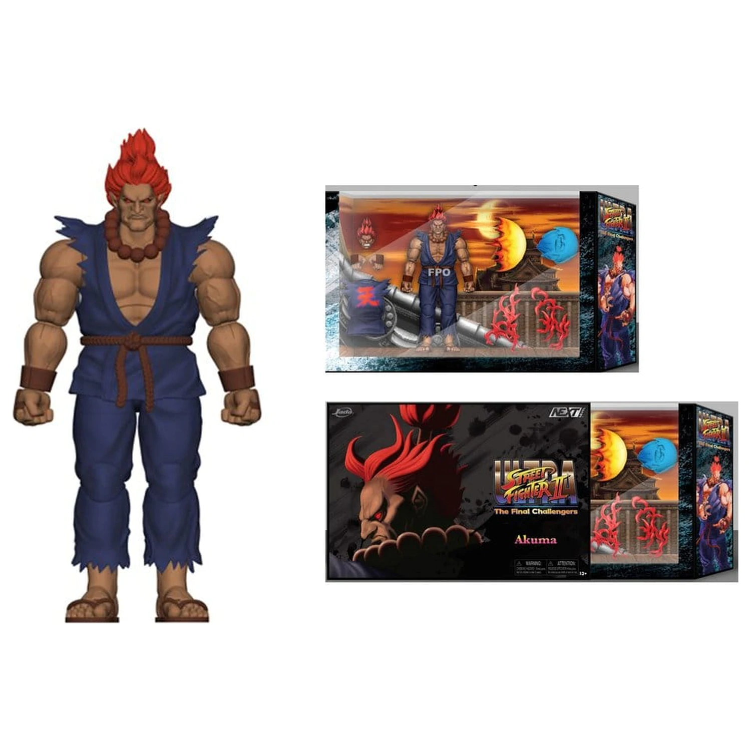 Ultra Street Fighter II: The Final Challengers Action Figura 1/12 Akuma 15 cm fotografija proizvoda