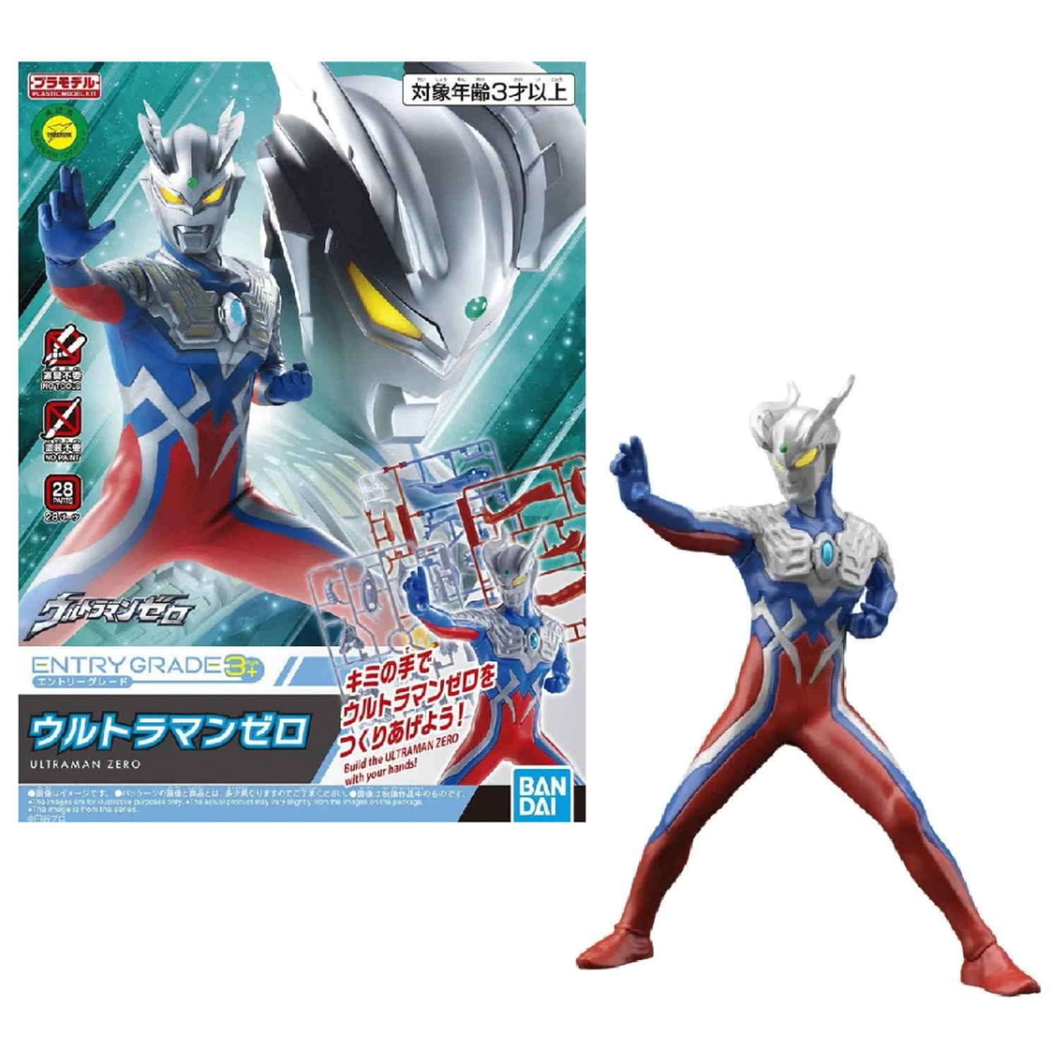 ULTRAMAN Entry Grade Ultraman Zero Komplet za sastavljanje modela REPROD fotografija proizvoda