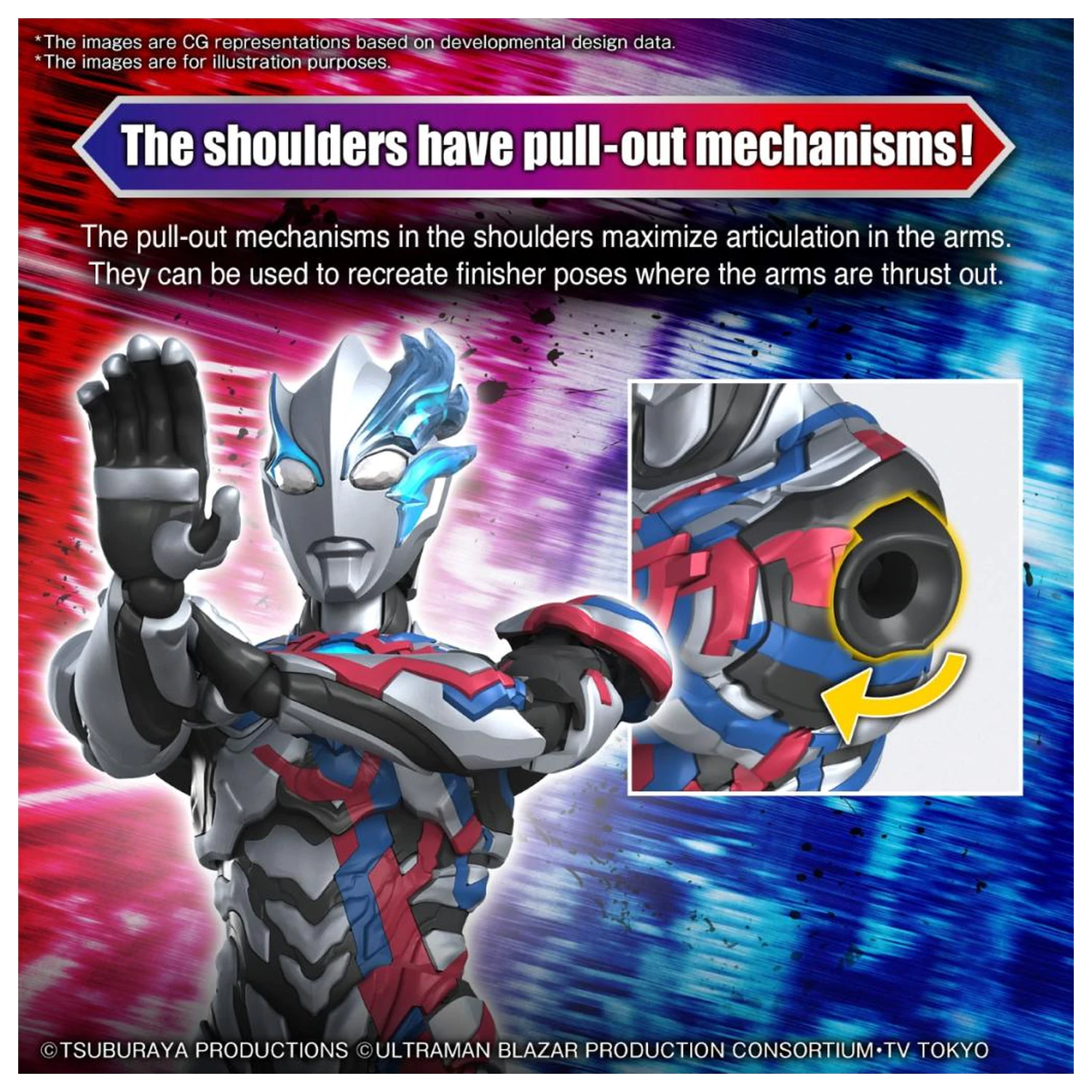 Ultraman Figure-Rise Standard Ultraman Blazar Model Komplet fotografija proizvoda