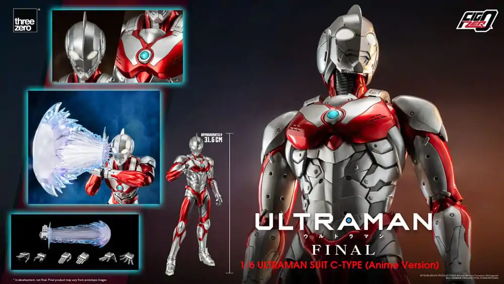 Ultraman FigZero akcijska figura 1/6 Ultraman Suit C-Type (Anime verzija) 31 cm fotografija proizvoda