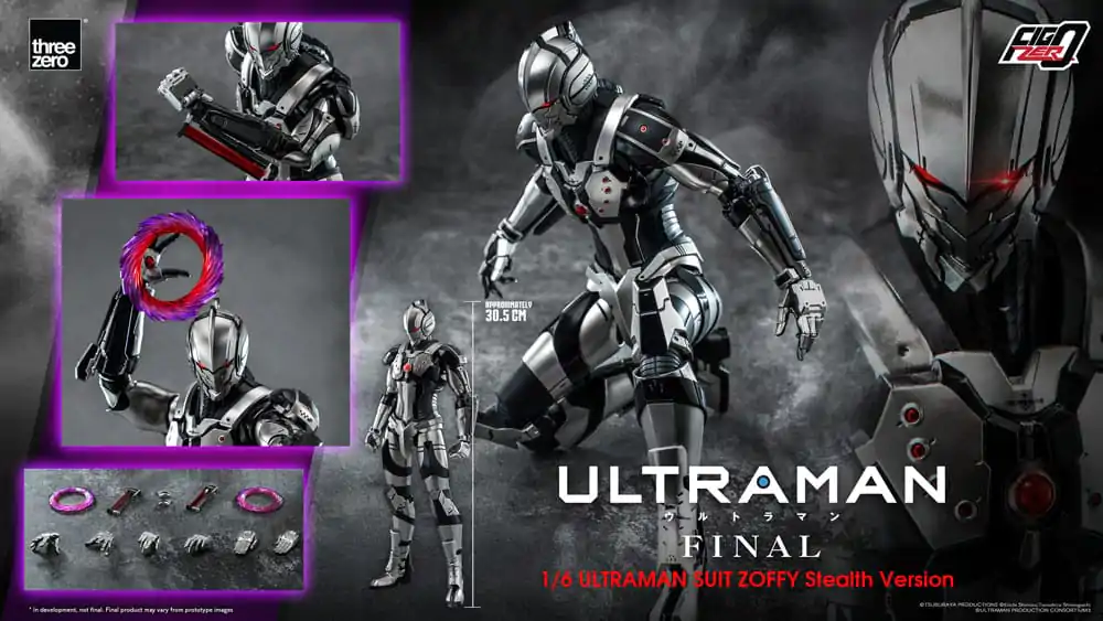 Ultraman Final FigZero akcijska figura 1/6 Ultraman odijelo Zoffy Stealth verzija 30 cm fotografija proizvoda