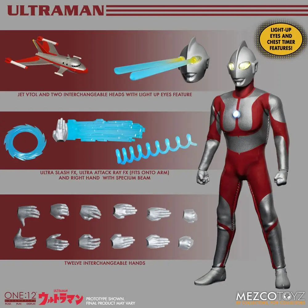 Ultraman Svjetleća akcijska figura 1/12 Ultraman 16 cm fotografija proizvoda